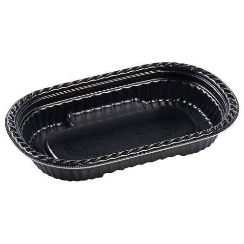 エフピコ 惣菜容器 MFPルント 本体 21-13(33) 黒W 50枚/袋(ご注文単位15袋)【直送品】