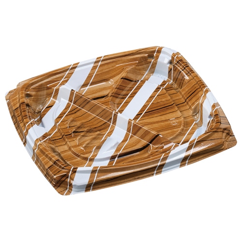 エフピコ 弁当容器　MSDエリッシュ　本体 22-19-1 スランモク 50枚/袋（ご注文単位12袋）【直送品】