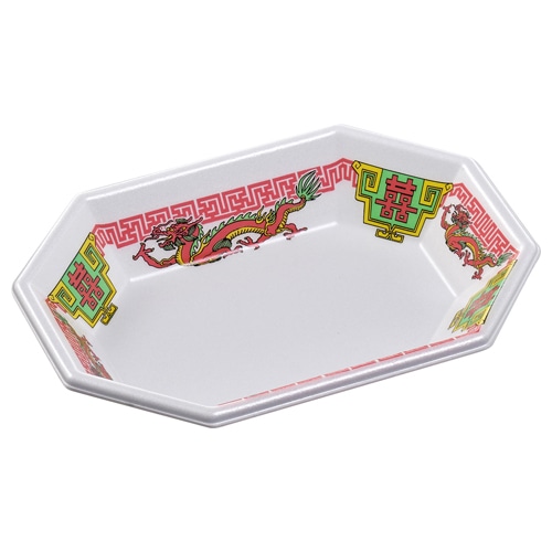 エフピコ 中華皿 F-840-35(LS) 成龍 50枚/袋(ご注文単位36袋)【直送品】