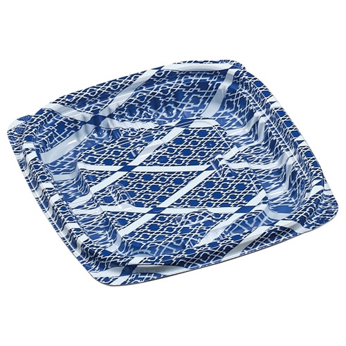 エフピコ 惣菜容器　MSD惣菜　本体 11-11（16） ひし格子青 50枚/袋（ご注文単位40袋）【直送品】