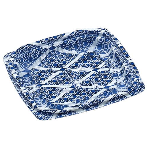 エフピコ 惣菜容器　MSD惣菜　本体 12-11（17） ひし格子青 50枚/袋（ご注文単位36袋）【直送品】