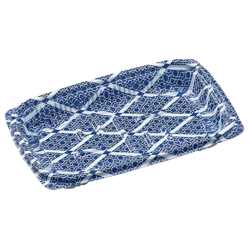 エフピコ 惣菜容器　MSD惣菜　本体 18-11（22） ひし格子青 50枚/袋（ご注文単位24袋）【直送品】