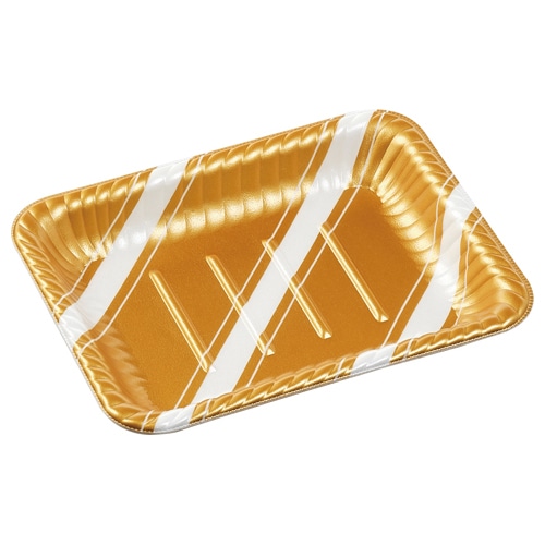 エフピコ オードブル容器 MFPティアラ角皿 本体 22-17 スラン金 50枚/袋(ご注文単位12袋)【直送品】