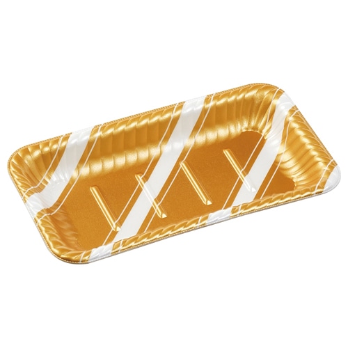 エフピコ オードブル容器 MFPティアラ角皿 本体 25-14 スラン金 50枚/袋(ご注文単位12袋)【直送品】