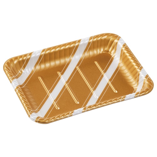 エフピコ オードブル容器 MFPティアラ角皿 本体 25-19 スラン金 50枚/袋(ご注文単位12袋)【直送品】