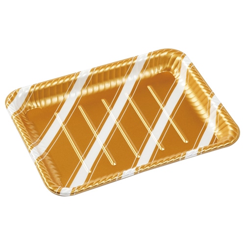 エフピコ オードブル容器 MFPティアラ角皿 本体 31-24 スラン金 50枚/袋(ご注文単位4袋)【直送品】