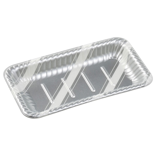 エフピコ オードブル容器 MFPティアラ角皿 本体 25-14 スラン銀 50枚/袋(ご注文単位12袋)【直送品】