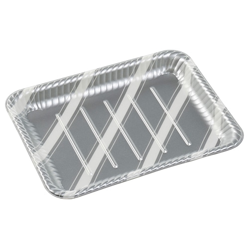 エフピコ オードブル容器 MFPティアラ角皿 本体 31-24 スラン銀 50枚/袋(ご注文単位4袋)【直送品】