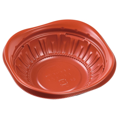 エフピコ ボウル容器 FTデリボウル 本体 FTデリボウル13(37) 本体 赤黒 50枚/袋(ご注文単位30袋)【直送品】