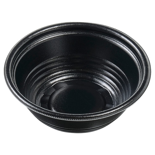 エフピコ 麺容器　MFPホット麺　本体 16（57） 黒W 50枚/袋（ご注文単位16袋）【直送品】