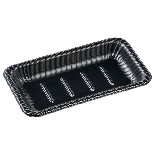 エフピコ オードブル容器 MFPティアラ角皿 本体 25-14 D黒W 50枚/袋(ご注文単位12袋)【直送品】