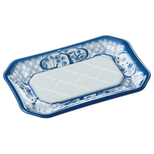 エフピコ 寿司容器　美彩　本体 2-4 染付青 50枚/袋（ご注文単位18袋）【直送品】