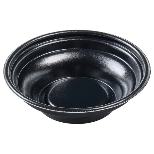 エフピコ 麺容器 MFPホット麺 本体 19(52)絞 黒W 50枚/袋(ご注文単位12袋)【直送品】