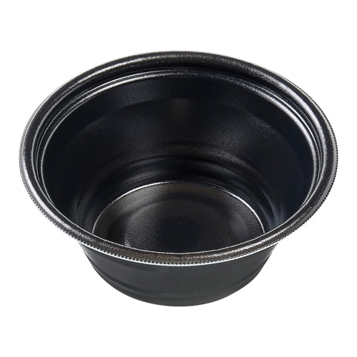 エフピコ 麺容器 MFPホット麺 本体 17(70)絞 黒W 50枚/袋(ご注文単位15袋)【直送品】