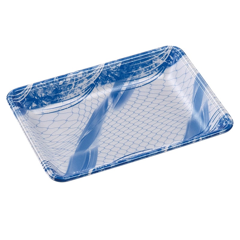 エフピコ 発泡トレー容器 FLB-Y18-33 海氷青 100枚/袋（ご注文単位9袋）【直送品】