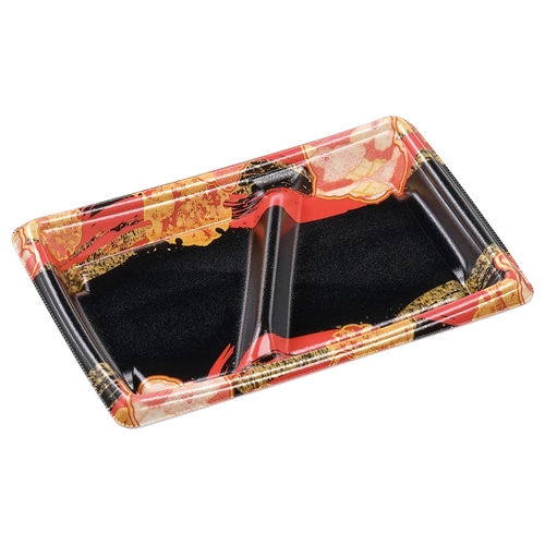 エフピコ 弁当容器 MFPかすが 本体 22-15-1 福寿赤 50枚/袋(ご注文単位18袋)【直送品】