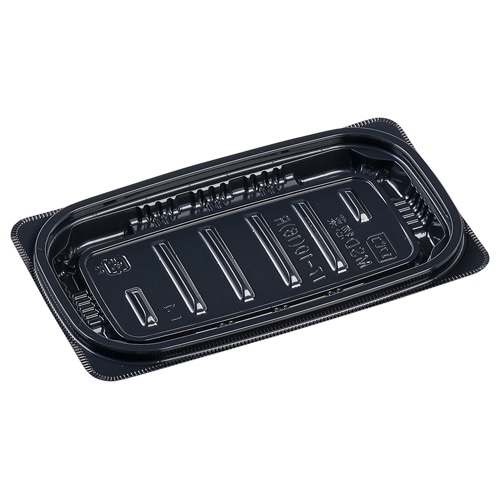 エフピコ 惣菜容器 MSD惣菜R 本体 17-10(16)R 黒 50枚/袋(ご注文単位24袋)【直送品】