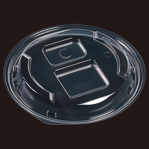 エフピコ 麺容器 ホット麺 内嵌合蓋 C字穴 薬味 T-ホット麺18小 PP 50枚/袋(ご注文単位12袋)【直送品】