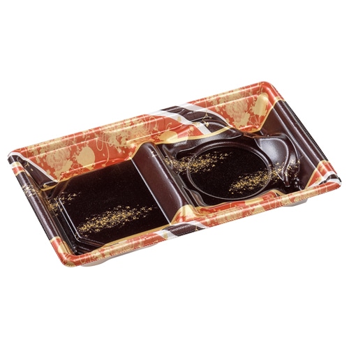 エフピコ セットメニュー容器　MFPイノベ　本体 27-16-1 流華赤 50枚/袋（ご注文単位10袋）【直送品】