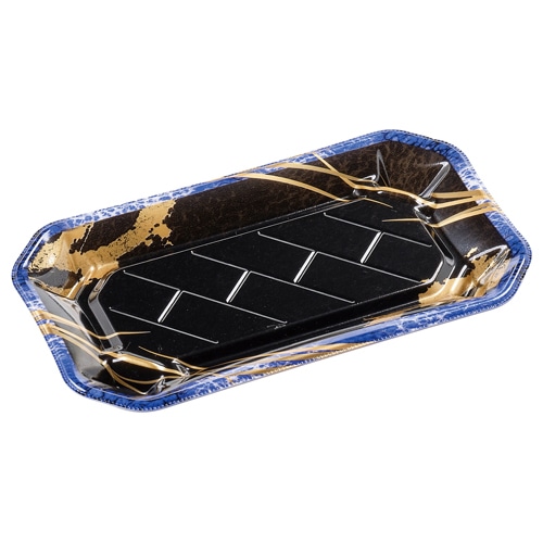 エフピコ 寿司容器　美彩　本体 2-5 しずく岩青 50枚/袋（ご注文単位16袋）【直送品】