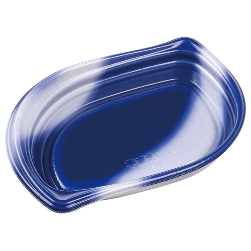 エフピコ 軽食容器　MFPデリーフ　本体 24-18（40） ルナ青R 25枚/袋（ご注文単位12袋）【直送品】