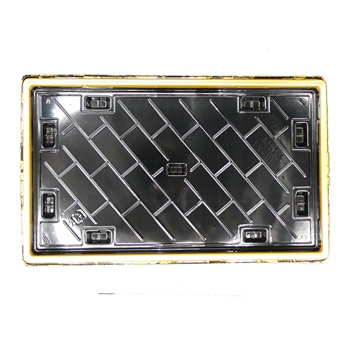 エフピコ 寿司容器 祝賀桶 本体 38-24 36貫 晴れ扇 10枚/袋(ご注文単位10袋)【直送品】