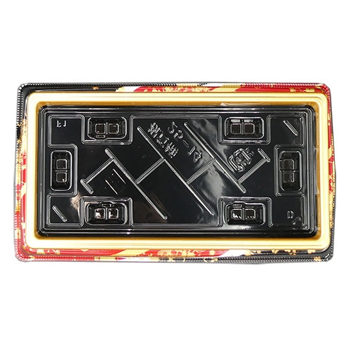 エフピコ 寿司容器 祝賀桶 本体 25-14 10貫 おとぎ赤 50枚/袋(ご注文単位8袋)【直送品】