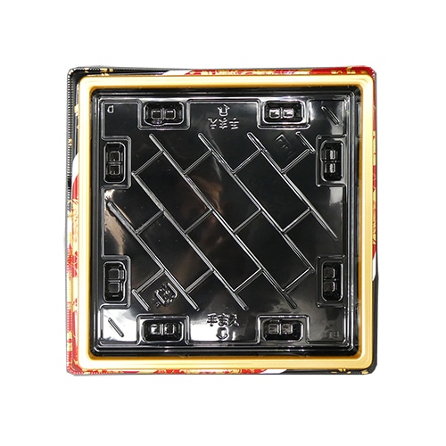 エフピコ 寿司容器 祝賀桶 本体 25-25 20貫 おとぎ赤 30枚/袋(ご注文単位8袋)【直送品】