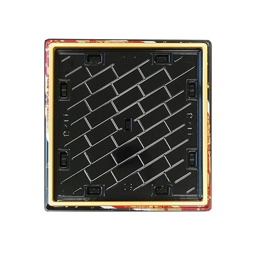 エフピコ 寿司容器　祝賀桶　本体 33-33　40貫 おとぎ赤 10枚/袋（ご注文単位12袋）【直送品】