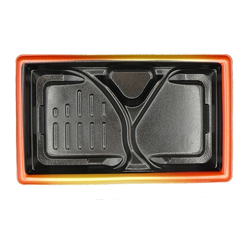 エフピコ 弁当容器　MFPモダン　本体 26-15-1浅 赤金フチ黒 50枚/袋（ご注文単位12袋）【直送品】