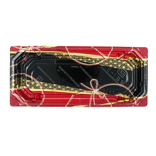 エフピコ 寿司容器 穂高 本体 1-5 麻ひも赤 50枚/袋(ご注文単位16袋)【直送品】