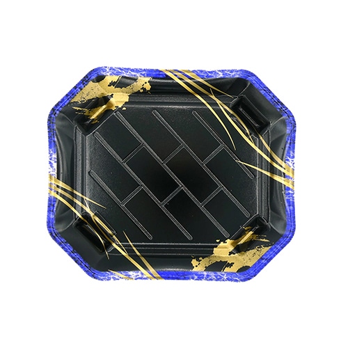 エフピコ 寿司容器　美彩　本体 3-4 しずく岩青 50枚/袋（ご注文単位12袋）【直送品】