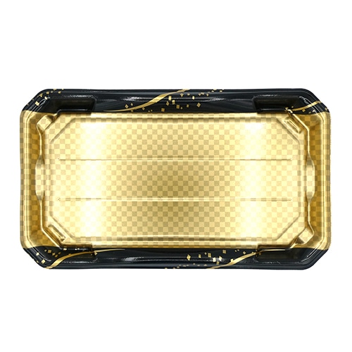 エフピコ 寿司容器　美彩　本体 3-10 箔市松金 10枚/袋（ご注文単位30袋）【直送品】