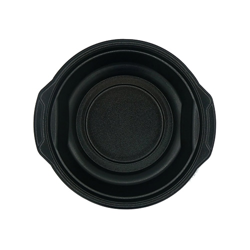 エフピコ 鍋容器　MFPホット鍋　本体 20-21（48） 黒W 50枚/袋（ご注文単位8袋）【直送品】