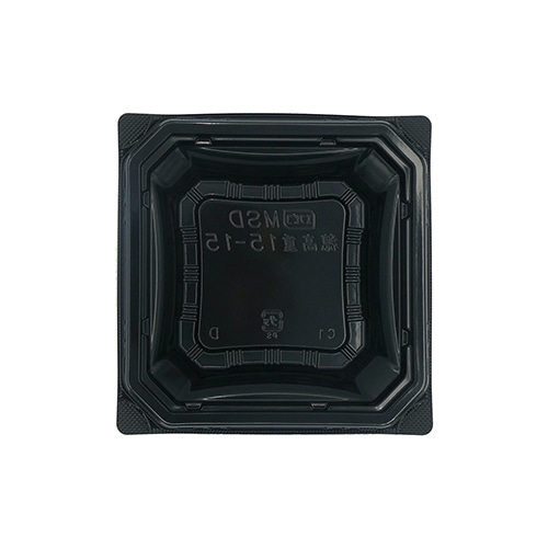 エフピコ お重容器 MSD穂高重 本体 15-15 黒 50枚/袋(ご注文単位20袋)【直送品】