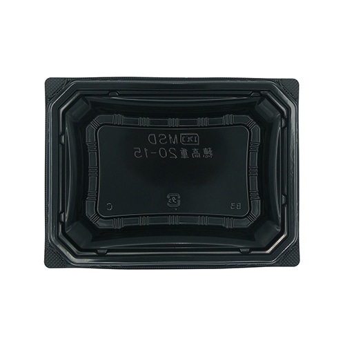 エフピコ お重容器 MSD穂高重 本体 20-15 黒 50枚/袋(ご注文単位16袋)【直送品】