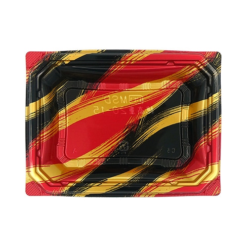 エフピコ お重容器 MSD穂高重 本体 20-15 はけ嵐赤 50枚/袋(ご注文単位16袋)【直送品】