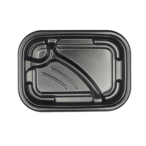 エフピコ 弁当容器 MFPエルア 本体 22-16-1 黒 50枚/袋(ご注文単位16袋)【直送品】