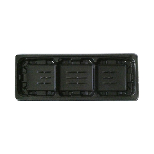 エフピコ 惣菜容器 FTプレイン 本体 28-11-3(20) 黒 50枚/袋(ご注文単位12袋)【直送品】