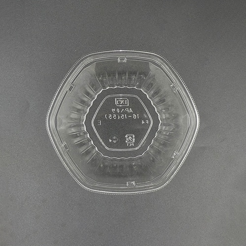 エフピコ サラダ容器 APヘキサ 本体 16-15(55) 透明 50枚/袋(ご注文単位8袋)【直送品】