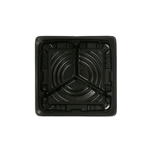 エフピコ 惣菜容器 FTプレイン 本体 18-18-3(20) 黒 50枚/袋(ご注文単位16袋)【直送品】