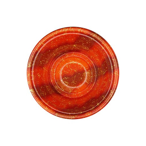 エフピコ 麺容器 MFPホット麺 本体 17(70)絞 ゆら赤黒 50枚/袋(ご注文単位15袋)【直送品】