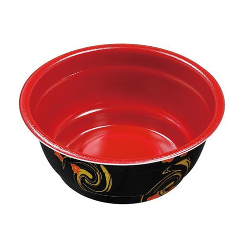 エフピコ 丼容器 丼-17 本体 ほのか内朱 50枚/袋（ご注文単位8袋）【直送品】