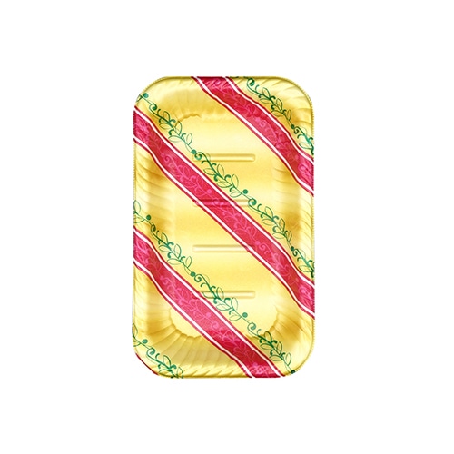 エフピコ オードブル容器　MFPティアラ角皿　本体 25-15 リッチ赤 50枚/袋（ご注文単位24袋）【直送品】