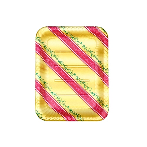 エフピコ オードブル容器　MFPティアラ角皿　本体 25-19 リッチ赤 50枚/袋（ご注文単位12袋）【直送品】