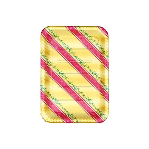 エフピコ オードブル容器 MFPティアラ角皿 本体 30-21 リッチ赤 50枚/袋(ご注文単位8袋)【直送品】