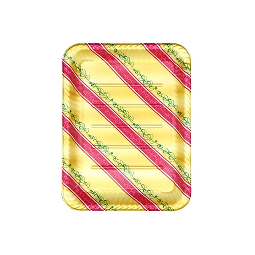 エフピコ オードブル容器 MFPティアラ角皿 本体 31-24 リッチ赤 50枚/袋(ご注文単位4袋)【直送品】