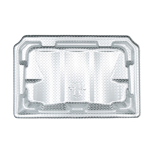 エフピコ 太巻き寿司容器　Sステ巻台　本体 23-15 メッシュ銀 50枚/袋（ご注文単位8袋）【直送品】