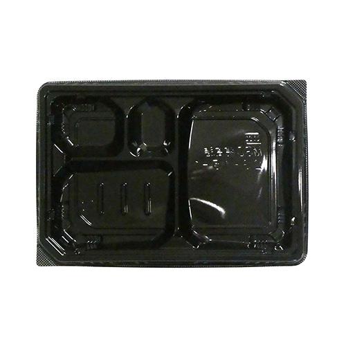 エフピコ 弁当容器 MSD穂高膳 本体 23-15-1 黒 50枚/袋(ご注文単位12袋)【直送品】