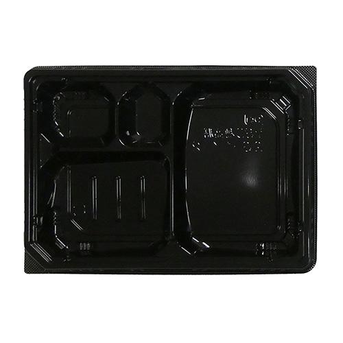 エフピコ 弁当容器 MSD穂高膳 本体 23-17-2 黒 50枚/袋(ご注文単位12袋)【直送品】